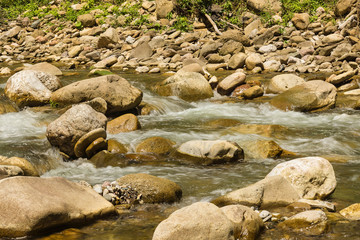 Mountain river. Russia, Mostovskoy district