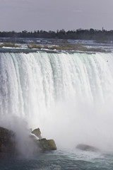 Beautiful isolated picture of the amazing Niagara falls