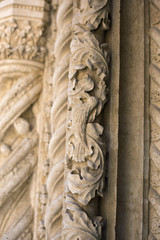 Fototapeta na wymiar Details from Sibenik Saint James cathedral, Croatia