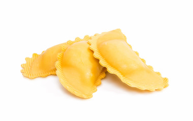 Ravioli pasta isolated