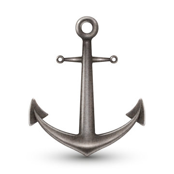 Isolated Realistic Anchor