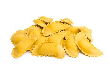 Ravioli pasta isolated