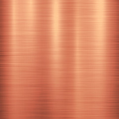 Bronze metal technology background with polished, brushed metal texture, chrome, silver, steel, aluminum, copper for design concepts, web, prints, posters, wallpapers, interfaces. Vector illustration. - 125412637