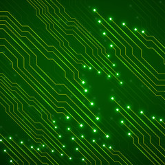 Circuit board, abstract technology background, vector illustration eps 10