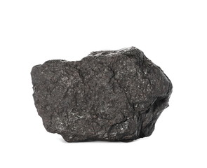 black coal isolated on white background