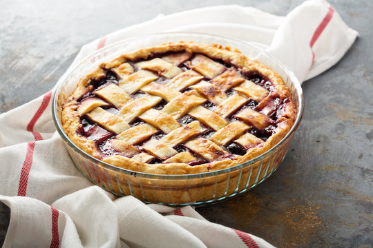 Homemade Cherry Pie With Lattice