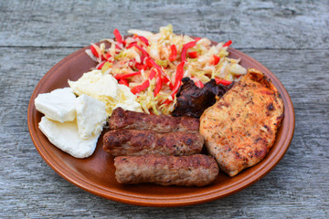 Healthy meal on the table