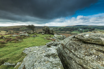 overcast dense clouds over Moors, British weather
