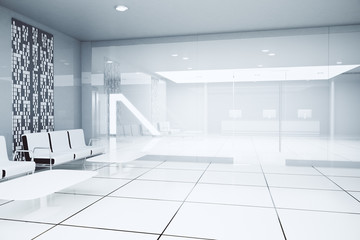 White business interior