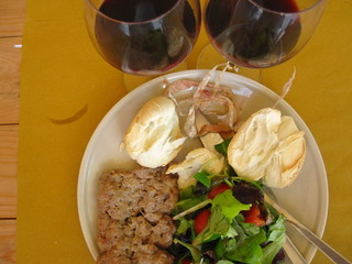 Food displayed in a restaurant