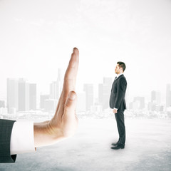 Fototapeta premium Denial concept