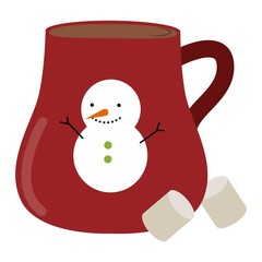 Mulled wine vector illustration.