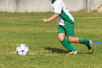 Obraz premium football soccer match for children