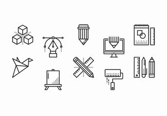 35 Black and White Design Icons