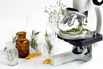 analysis of food pesticides check rosemary in laboratory