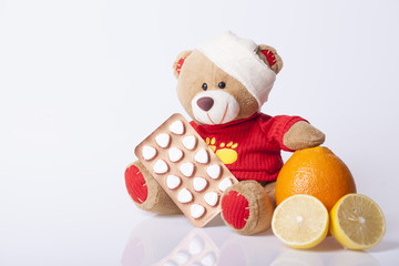 Bear Toy is ill