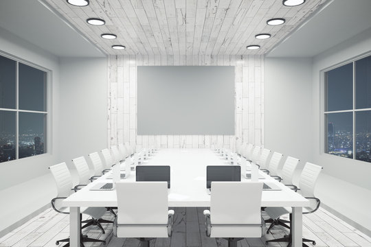 White conference room interior
