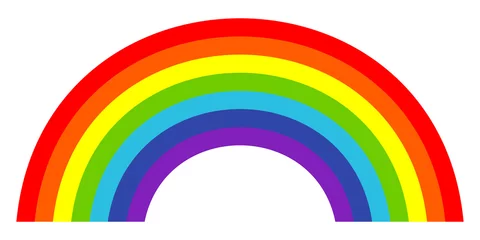 Foto op Canvas Colorful trendy icon of rainbow . Vector illustration © Eva Speshneva