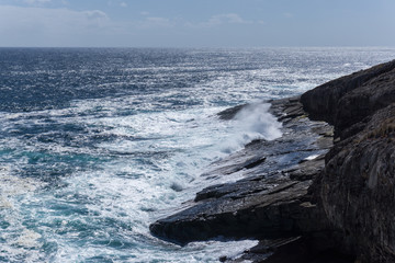 Kangaroo Island Coast Line near Admiral Arch. Southern Australia