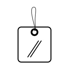 commercial tag hanging isolated icon vector illustration design