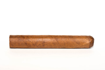 Cigar on white background
