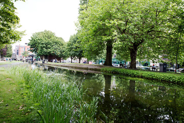 Grand Canal near Wilton Terrace. Dublin, Ireland