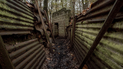 First World War trenches, Belgium