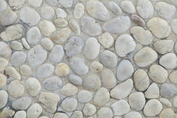Stone floor in the garden
