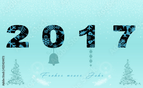 &quot;2017 Frohes neues Jahr Postkarte&quot; Stock photo and royalty-free images