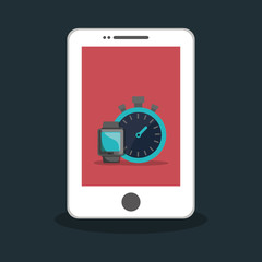 Technology Fitness healthy lifestyle icon vector illustration graphic