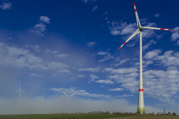 Windräder in einem Windpark