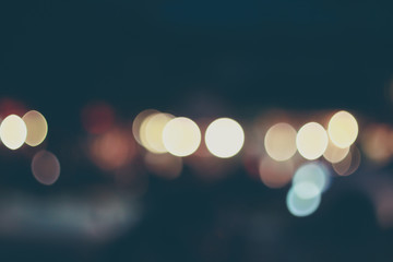 Bokeh colorful  abstract defocused city on street