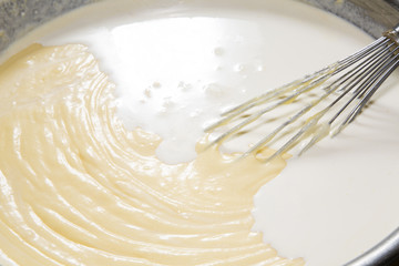 ケーキの生地作り