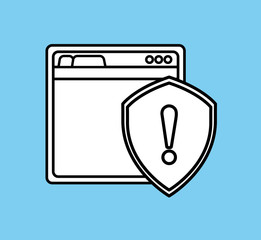 Security system technology icon vector illustration graphic design