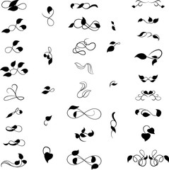 Text divider. page separators decoration. Vector dividers or breaks vintage style design.