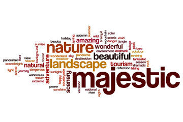 Majestic word cloud