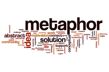 Fototapeta premium Metaphor word cloud