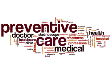 Preventive care word cloud
