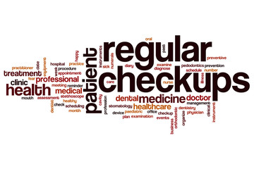 Regular checkups word cloud
