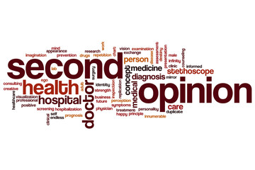 Second opinion word cloud