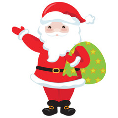 Santa Claus vector cartoon illustration
