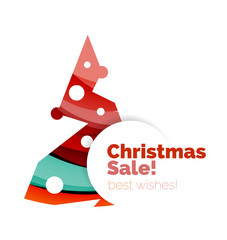 Christmas and New Year sale banner
