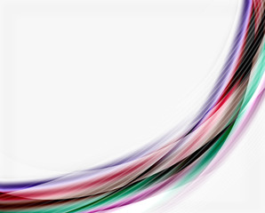 Fototapeta premium Colorful modern wave line, business abstract layout