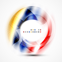 Modern shiny blurred swirl template