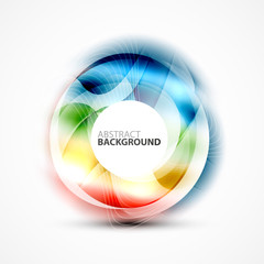 Modern shiny blurred swirl template