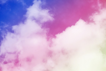 Fantastic sky and colorful clouds.