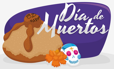 Dead Bread, Sugar Skull and Marigold for 