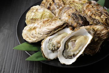 Foto op Plexiglas Rauwe oesters Oesters © Nishihama