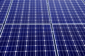 close up on solar panel