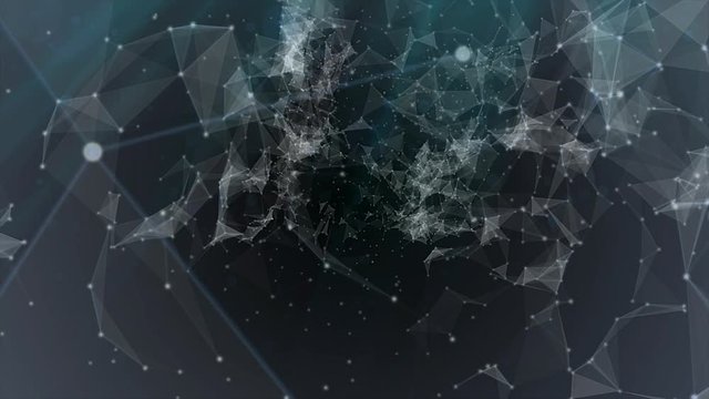 Network Connections dots lines - 4K stock loop background